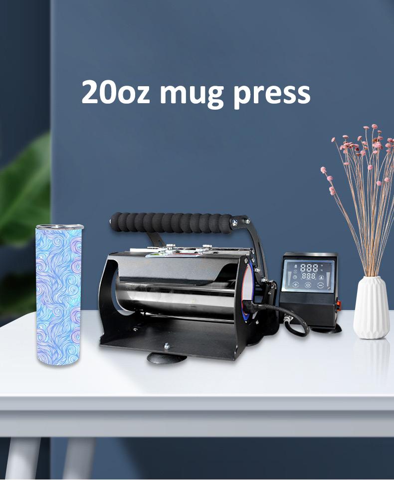 

US warehouse Heat Transfer Machines Sublimation Mug Press for 20oz straight skinny tumbler Hot Printing Digital Baking Cup Machine in Bulk Wholesale AAA