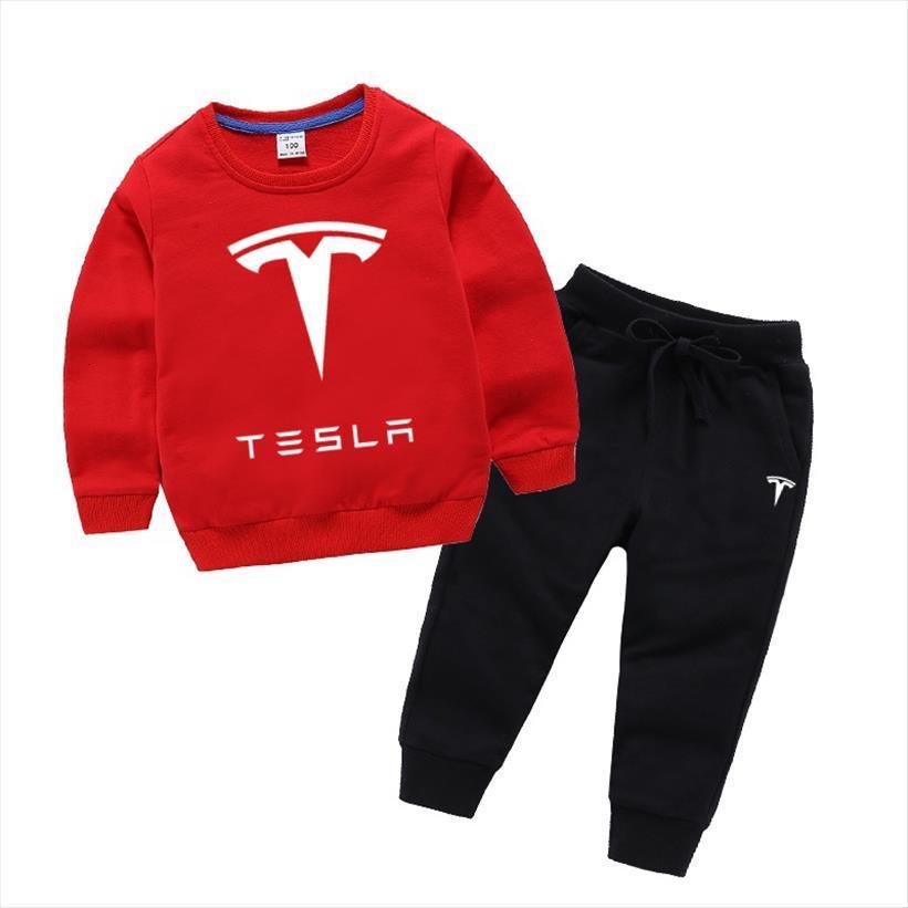 

tesla logo kid warm men tracksuits suit fleece sweatpants delicate printing casual suits harajuku style, Gray