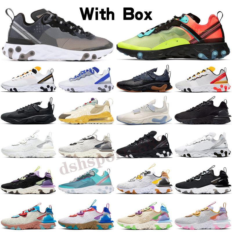 

React Vision element 87 55 mens run shoes N354 Gore-Tex GTX Phantom Art3mis Honeycomb Schematic men women trainers sports sneakers, Black;brown