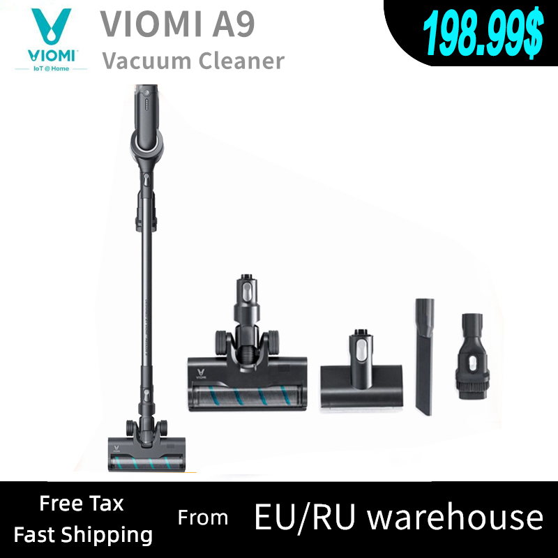 

VIOMI-A9 Cordless Portable Rechargeable Vacuum Cleaner with Cyclone Dust Collector, Household, for Floor and Carpet, 23000Pa