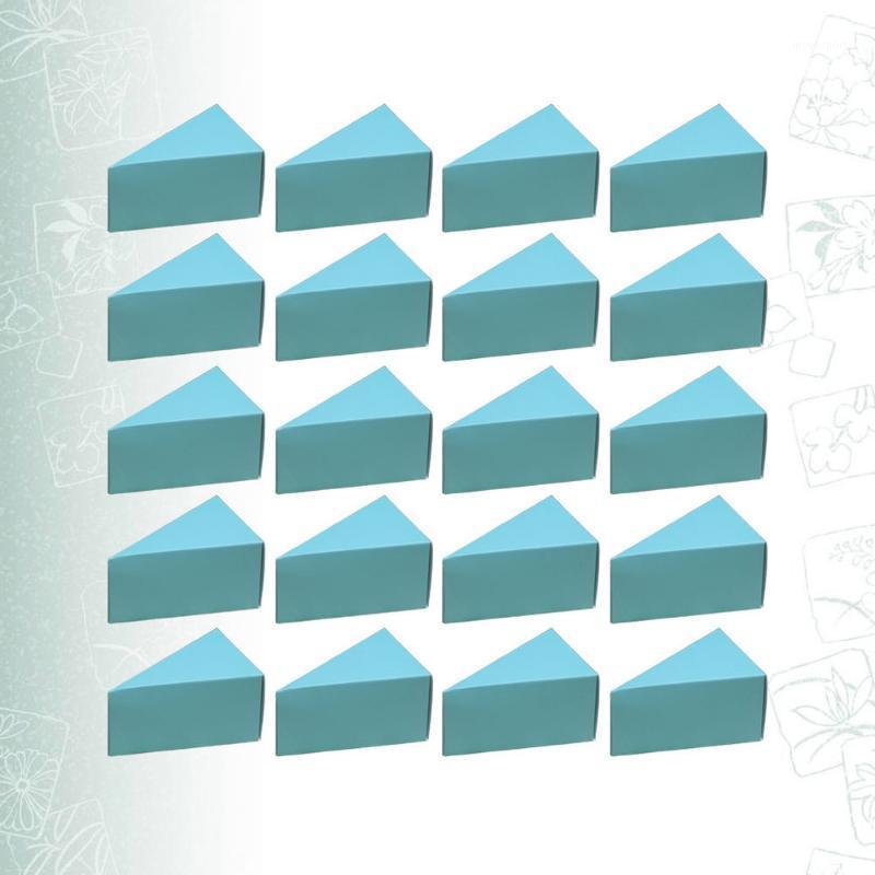 

Gift Wrap 50pcs Triangle Cake Boxes Creative Candy Box Practical Sugar Container Lovely Presents Cases For Home Party (Sky-blue)1
