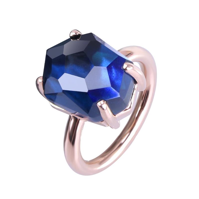 

Wedding Rings Kayfany 2021 Fashion And Funny Of Irregular Geometric Interface Colorful Crystal Rose Gold Color Ring Romantic Holiday Gifts