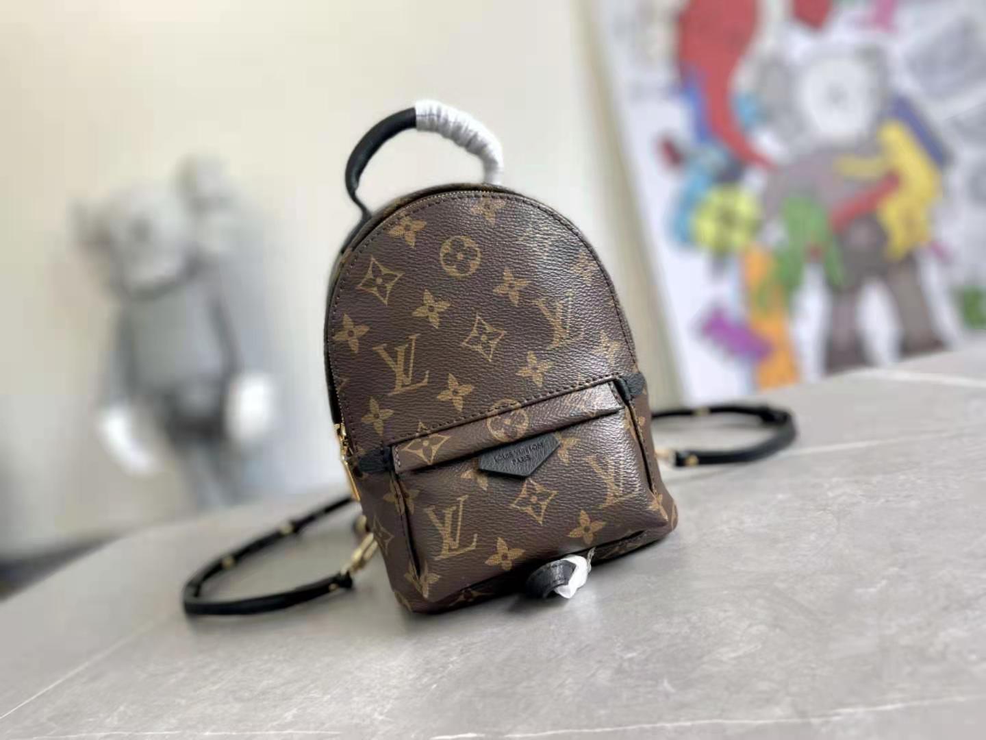 

PALM SPRINGS Mini Backpack Women Shcool Bag Luxury Shoulder Bag Designer Travel Messenger Bags Purse M44873 GGLVLouisVittonYSLVUTTON, Size mini