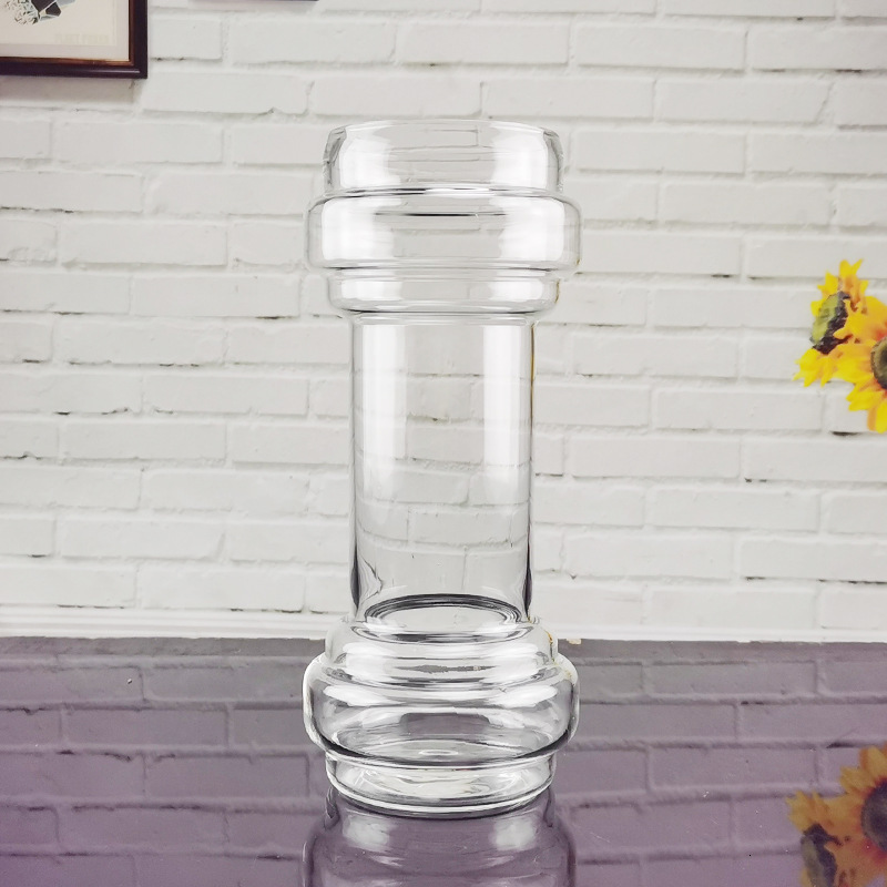 

Drinkware Direct sale of hand blown creative dumbbell 830ml large beer personality cup