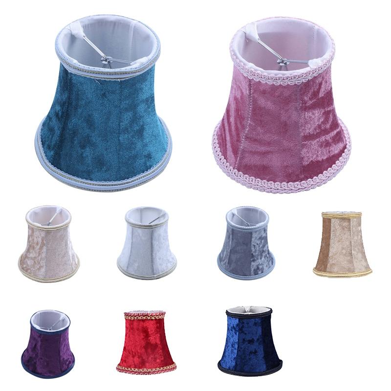 

Lamp Covers & Shades Fabric Clip On Shade, E14 Handmade Lampshade For Modern European Style Wall Sconce Lamp, Crystal Candle Table L