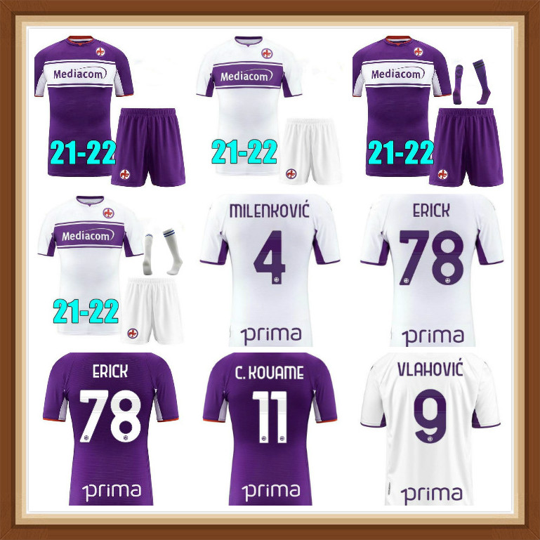 

2021 2022 FIORENTINA home away Soccer Jerseys 21 22 RIBERY CALLEJON PRINCE CHIESA FLORENCE Cutrone Pulgar PEZZELLA Vlahovic Milenkovic men k, Black;yellow