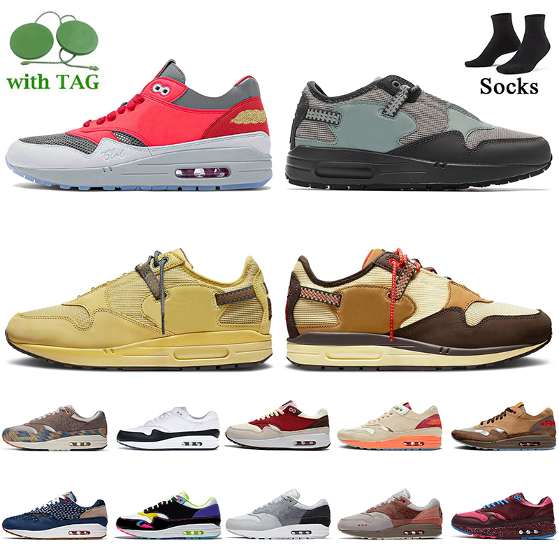 

2022 Fashion Travis Scott Airs max Women Mens Tennis Shoes Cactus Jack Saturn Gold Baroque Brown CLOT Kiss of Death Solar Red London Amsterdam Sneakers Trainers, B50 elephant 40-45