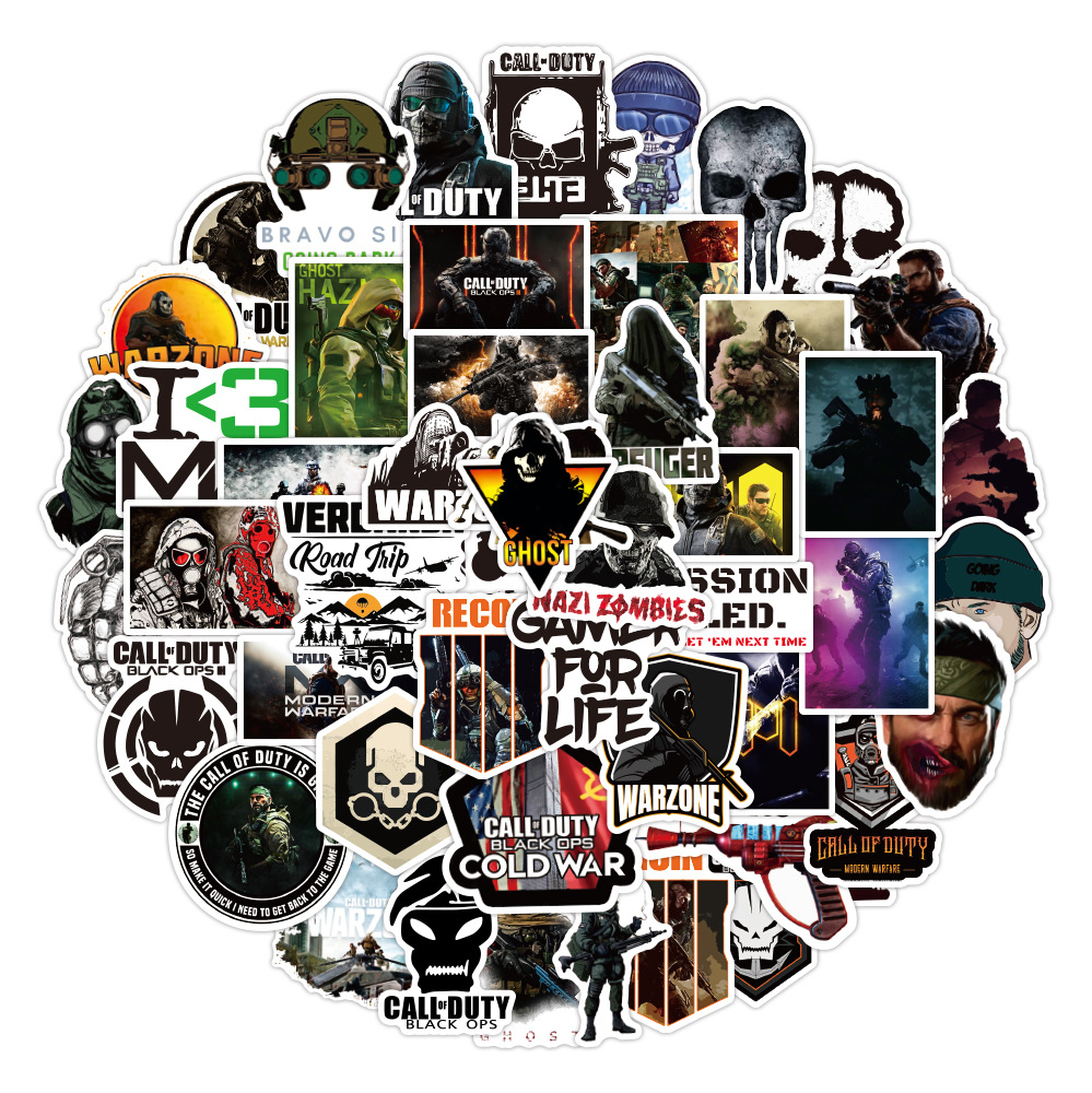 

50pcs/set COD Small waterproof wall stickers for laptop bike waterbottle PC case sticker
