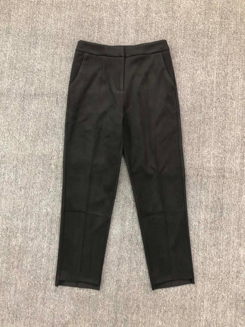 

Women' Pants & Capris 2021 Women Fashion Loose Casual Wool Straight-leg Trousers 1016