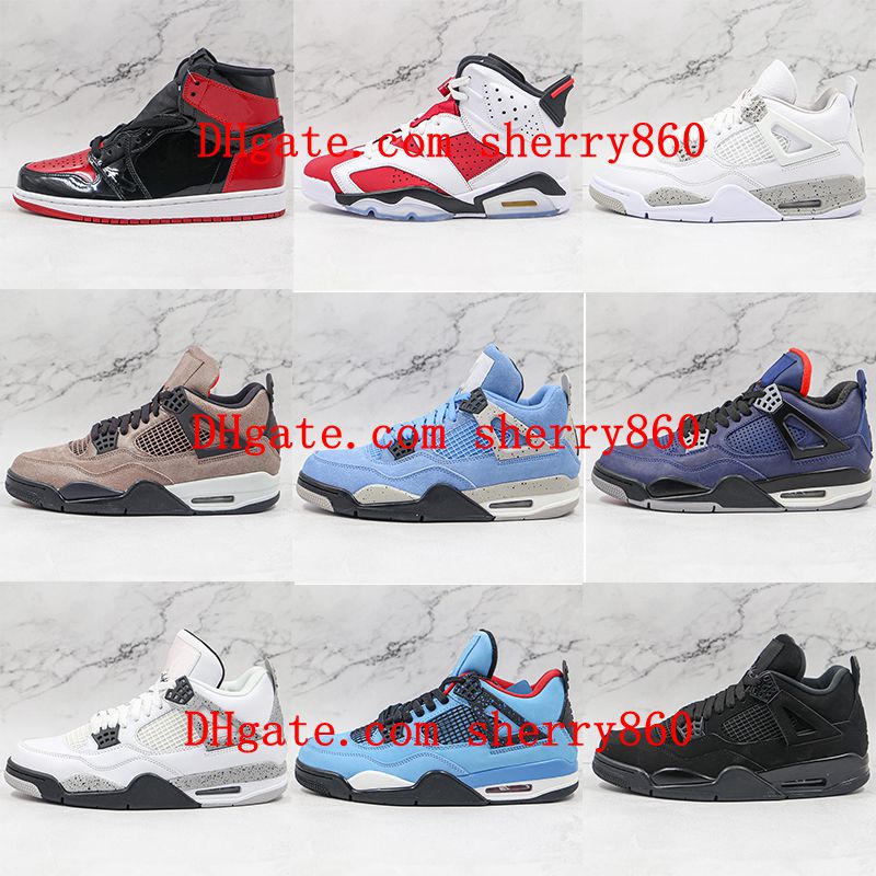 

High Basketball Shoes Men Sneaker Off-court black white without box, As picture 2