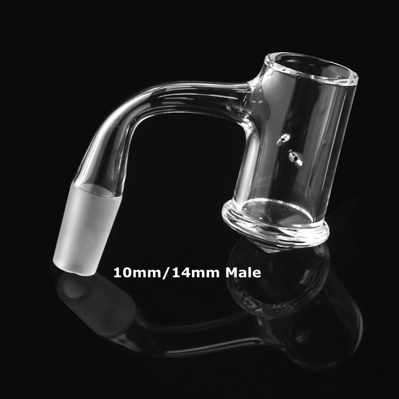 

Newest Seamless Fully Weld Smoking Accessories Beveled Edge Quartz Banger Nails Bangers 10mm 14mm Male Joint Tourbillon Hole US Grade Banger Nail