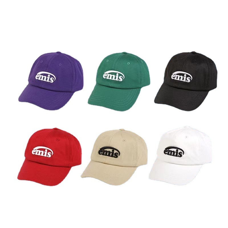 

Korean fashion brand EMIS star same baseball Street trend versatile couple duck tongue cap men and women sunscreen, Blue;gray