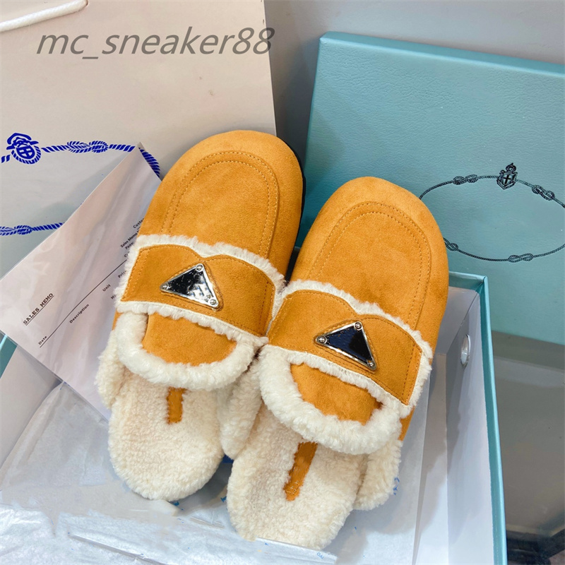 

Designer 2021 Women Slippers Winter Fluffy Letter Wool Slipper Furry Warm Sandals Luxury Comfortable Plush size 35-40