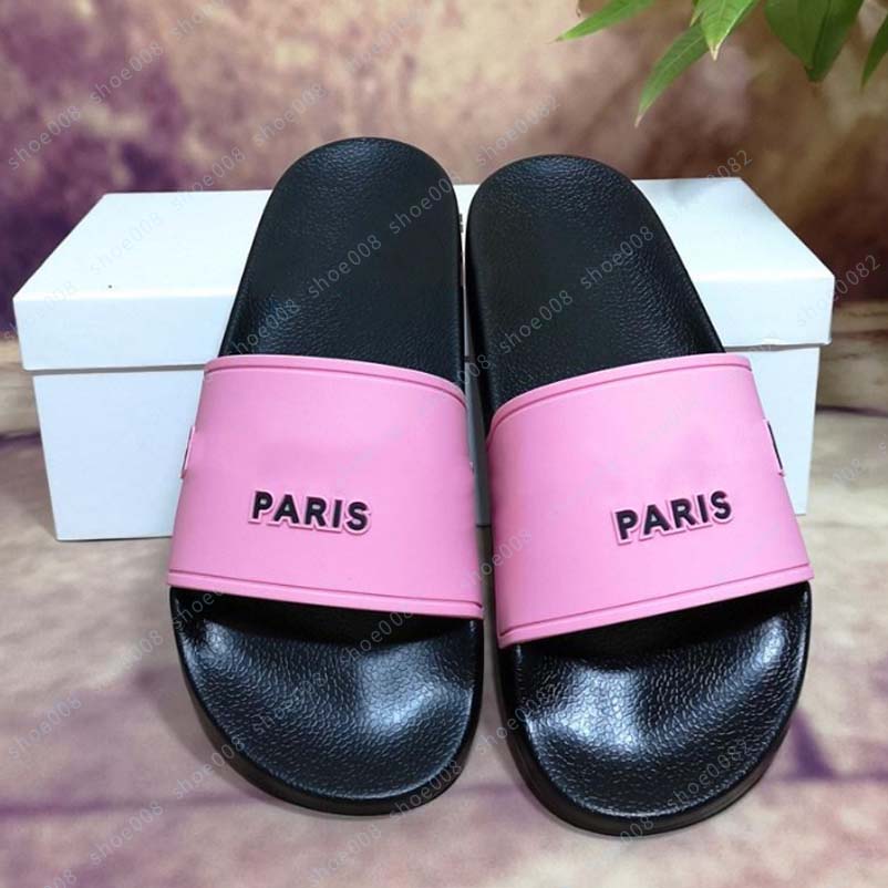 

2021 High Quality Men Women Summer Rubber Sandals Beach Slide Fashion Scuffs Slippers Indoor Shoes Size EUR 35-45 With Box 20, #1