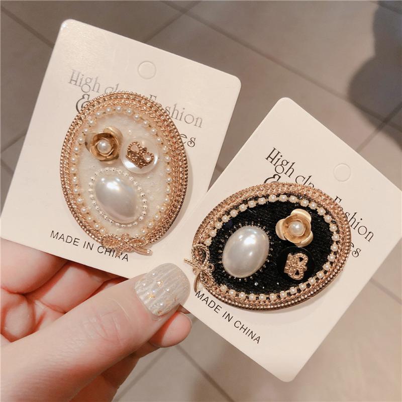 

Pins, Brooches 1pcs Elegant Woman Bow Retro Fashion Crystal Pearl Pins Jewelry Clothes Accessories