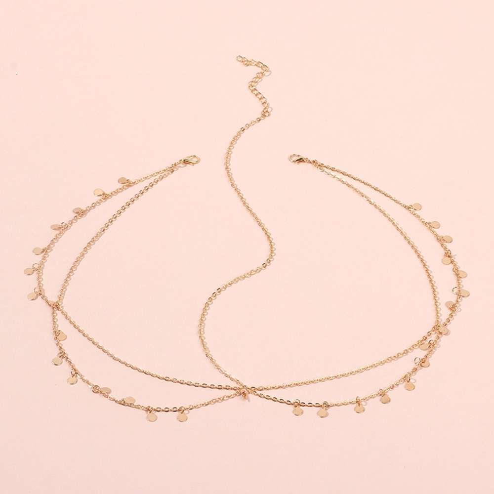 Hair accessories in Bohemian small bright film head chain national style fashion temperament hair band-image-695849357