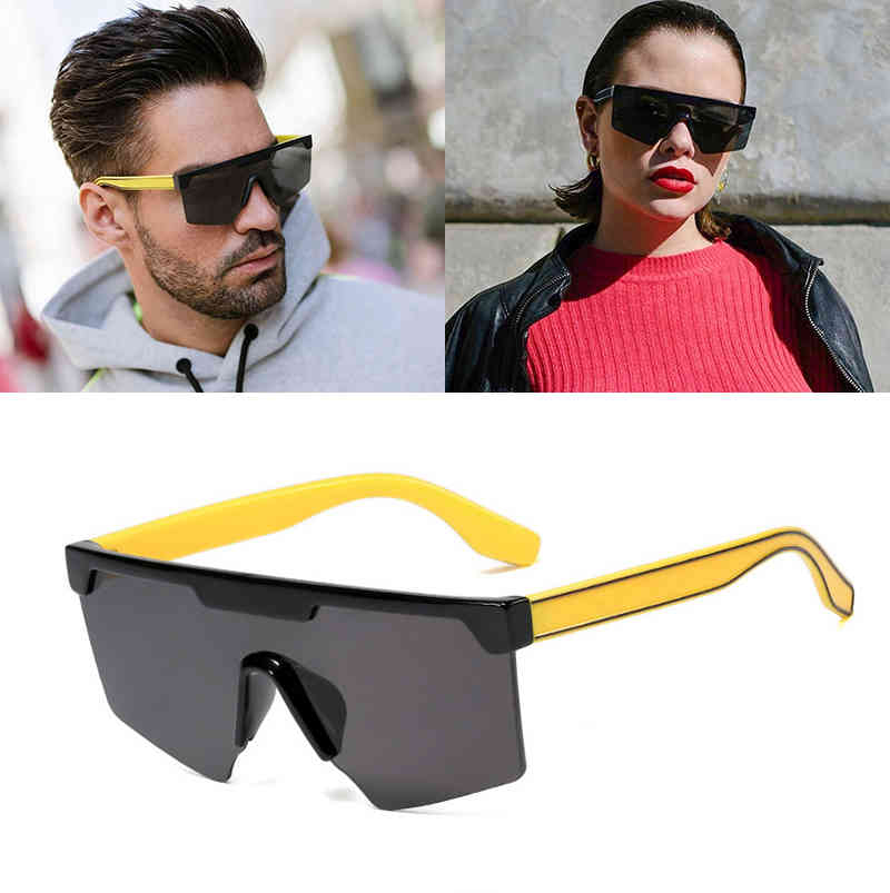 

JackJad 2020 Fashion Cool Square Shield Style Top Sunglasses Men Women ins Popular Brand Design Sun Glasses Oculos De Sol 95216