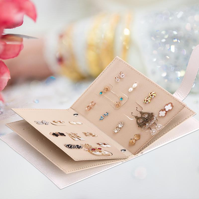 

Jewelry Pouches, Bags Earrings Organizer Book Portable Ear Studs Holder Display Storage Bag Capable To Hold 12 Pairs#20