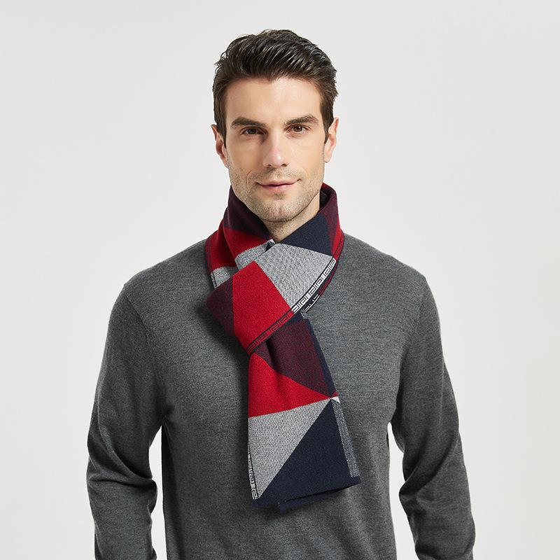 

Scarves Imitation Cashmere Men's Neck Guard Scarf 2021 And Ladies Autumn Shawl Warm Fashion Designer Clas