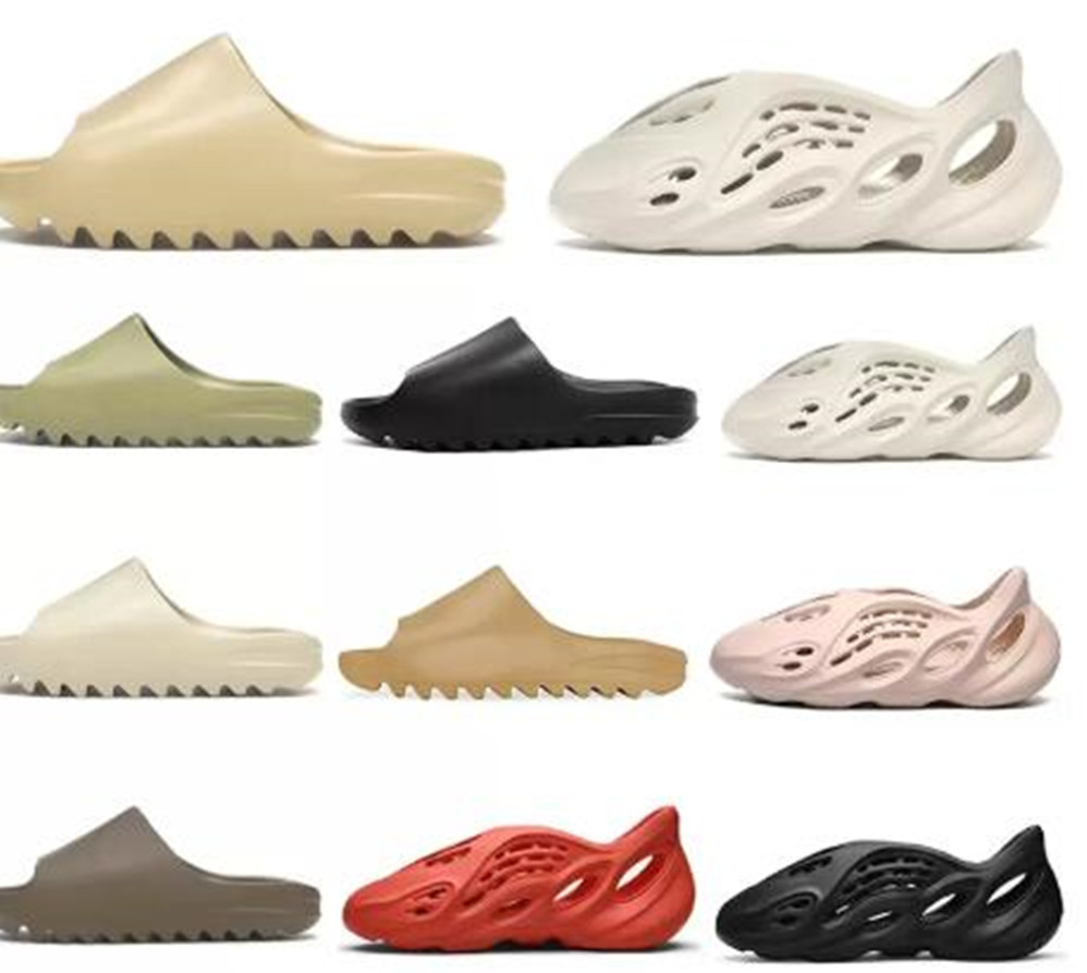

Wholesale 2021 New Kanyes Wests Slipper Men Women Slide Bone Earth Brown Desert Sand Resin Fashion Shoes Sandals F hHi YEZZIES YEEZIES BOOST, As pic