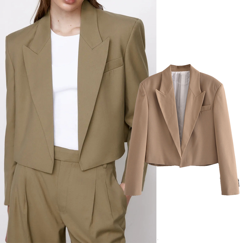 

Women's Down & Parkas 2021 Women Spring Autumn Solid color jacket Coat Turn-down Collar short Lady Streetwear Outwear Casual coat, Black