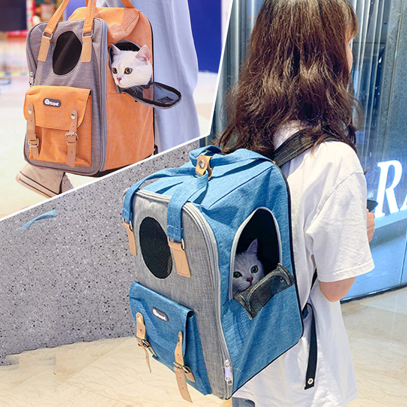 

Pet Cat Backpack Breathabe Kitten Carrier Trave Outdoor Doube Shouder Bag for Sma Dogs Cats Carrying Space Puppy pies