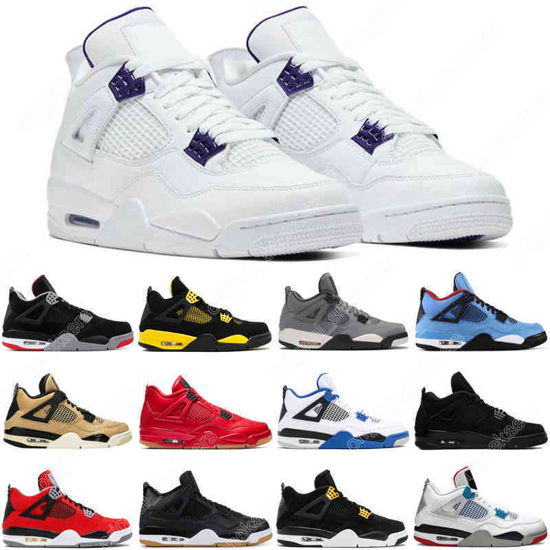 

2021 newest 4 4s mens womens basketball shoes Taupe Haze Desert Moss University Blue White Oreo Black Cat Fire Red Bred Lightning men, #9 what the