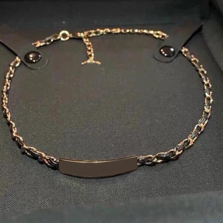 

High quality Unisex C Letters Family Home Gold Chain Titanium Steel Clavicle Necklaces Classic Fashion Diamond Brand Designer Hip Hop Jewelr, Silver