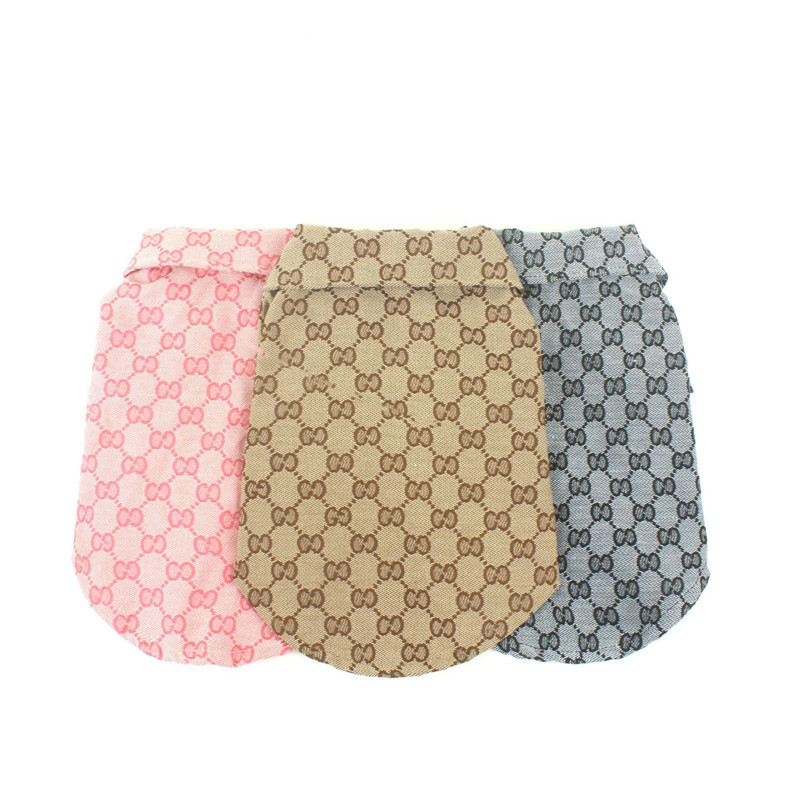 

Pets Tide Letter Shirts Dog Apparel Classic Letters Print Teddy T-Shirts 3 Colors Personality Breathable Bulldog Tee Soft Schnauzer Coat, As pic