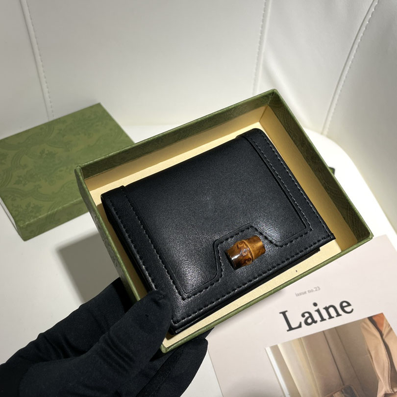 

Bamboo Decorative Two-Fold Multi-Function Luxury Wallet With Full Cowhide Inside And Outside Card Holder Handbag Purses Designer Women Mens Wallets, Not for sale