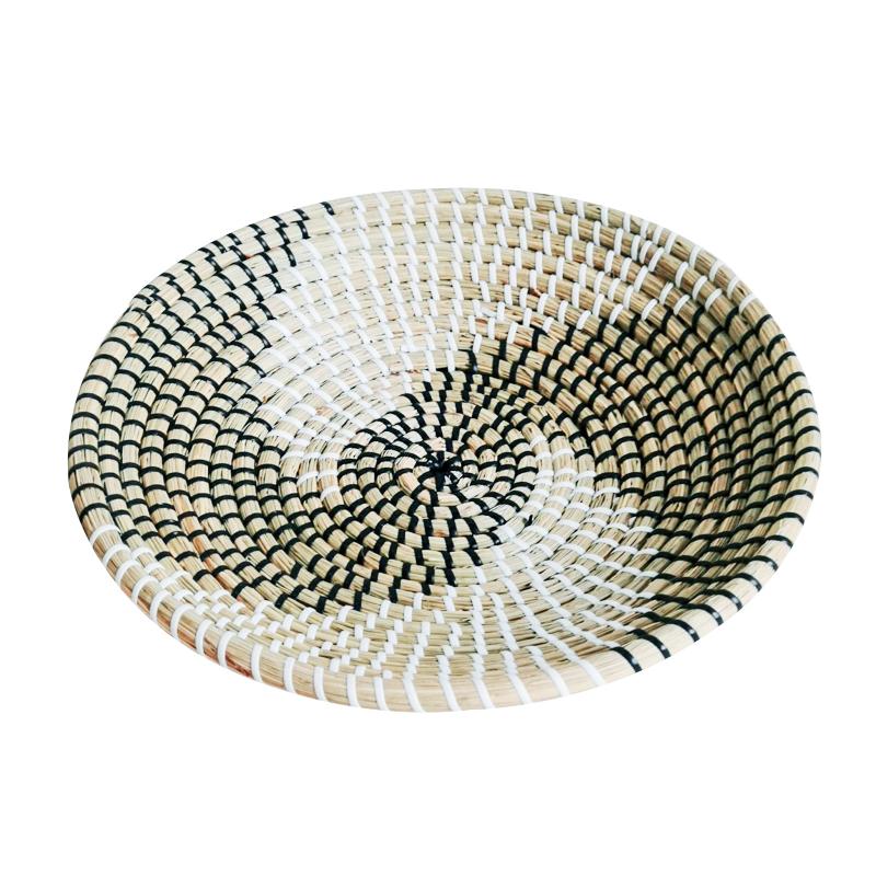 

Decorative Objects & Figurines Handmade Wall Basket Woven Natural Boho Decor Hanging For Home Bedroom Kitchen Living Room Seagrass Bowl