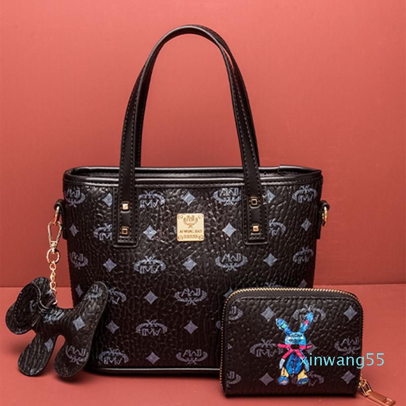 

Evening Bags Tote For Women 2021 Leather Fashion Printed Shoulder Messenger Bucket Bag Purses And Handbags Luxury Designer Sac Luxe, Black