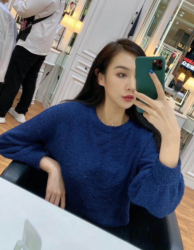 

Ss21 european and American fashion spring autumn women warm thick sweater, soft comfortable C letter printing design 3 colors available, Pink