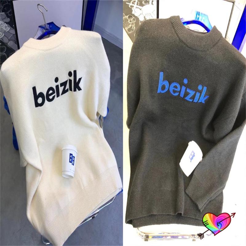 

Men's Sweaters Embroidery Logo Ader Error Sweater 2021 Men Women 1:1 High Quality Layer Leather Patch Adererror Pullovers Knitted, White;black