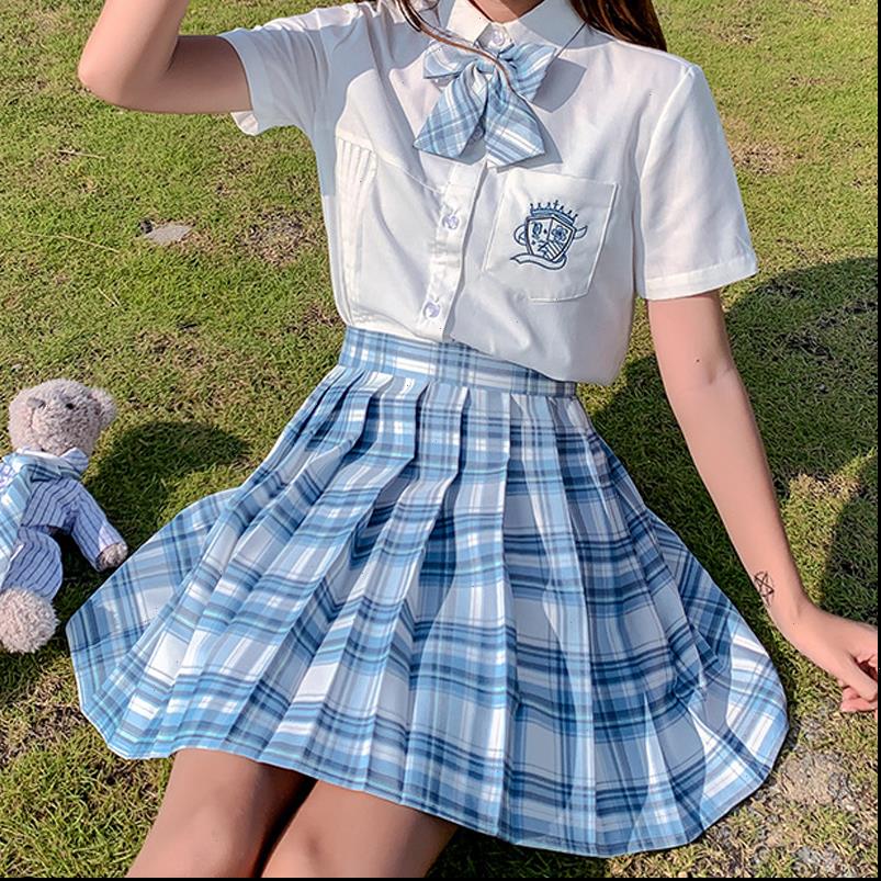 

pleated skirt summer women skirts campus girls young lovely high waisted plaid lady miniskirts jk xs, Black