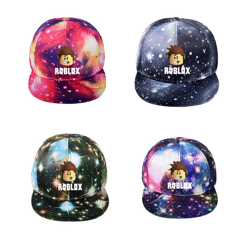 

Roblox hat game around four color star who han edition cap baseball cap flat along the men and women, Black;white