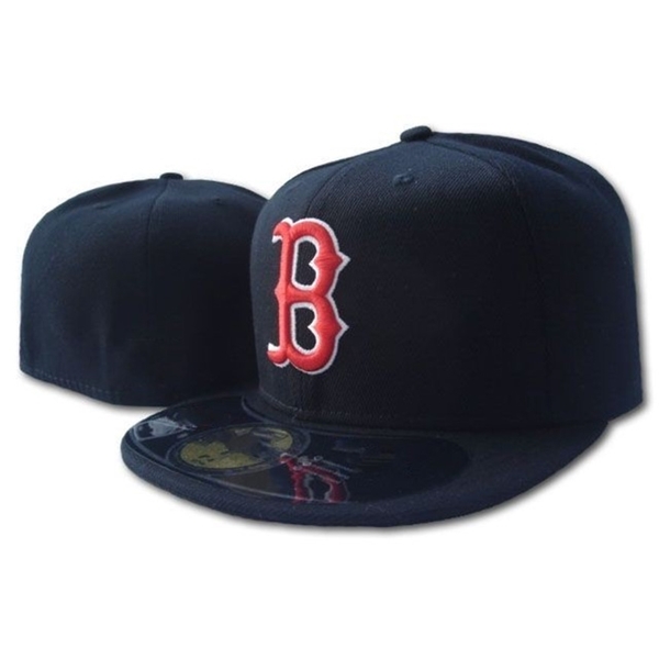 

Black B Hat Men's Color Red Boston Fitted Flat Visor on field All Team Sport Baseball Hats sox Fan's Hip Hop Full Closed Cap J9CD.Xxx, Blue;gray