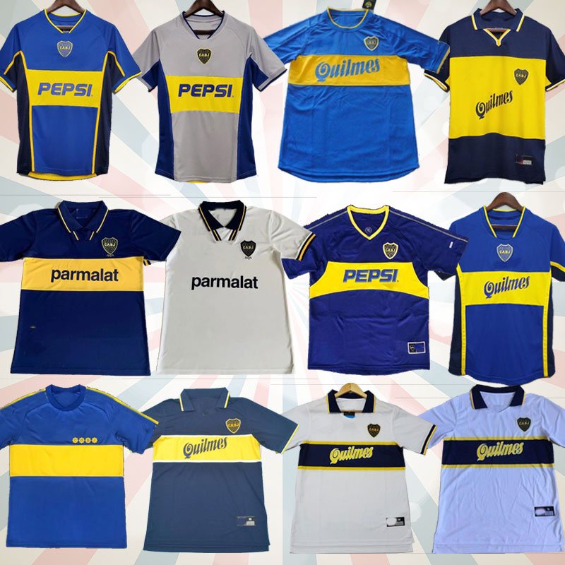 

84 95 96 97 98 Boca Juniors Retro Soccer Jersey Maradona ROMAN Caniggia RIQUELME 1997 2002 PALERMO Football Shirts Maillot Camiseta de Futbol 99 00 01 02 03 04 05 06 1981, 03 04 home
