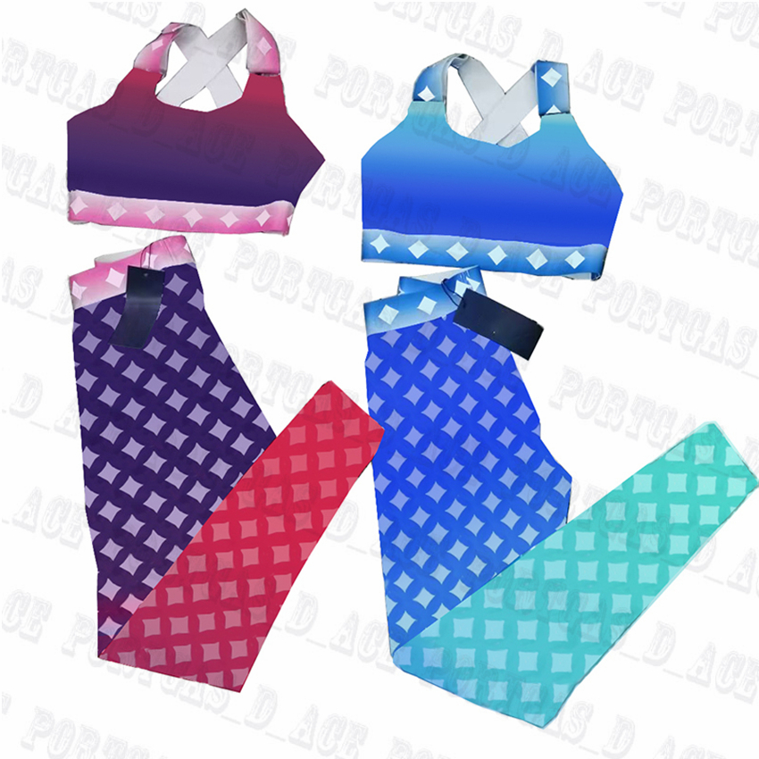 

Flowers Letter Yoga Outfits Sexy Sleeveless Womens Tanks Tracksuits Vintage Printed Two Piece Pants Fitness Jogging Suits for Women, Extra shipping