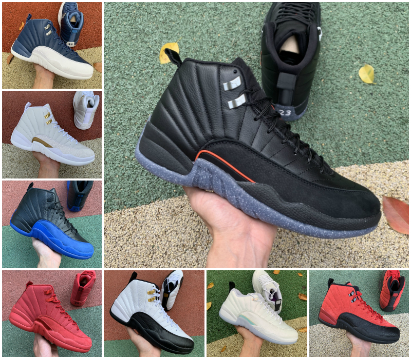 

Jumpman Twist Low Easter 12 12s Mens Basketball Shoes Utility Grind Indigo Flu Game Dark Concord OVO White Dark Grey Reverse Taxi Fiba Gamma Blue Trainers Sneakers, Bubble package bag