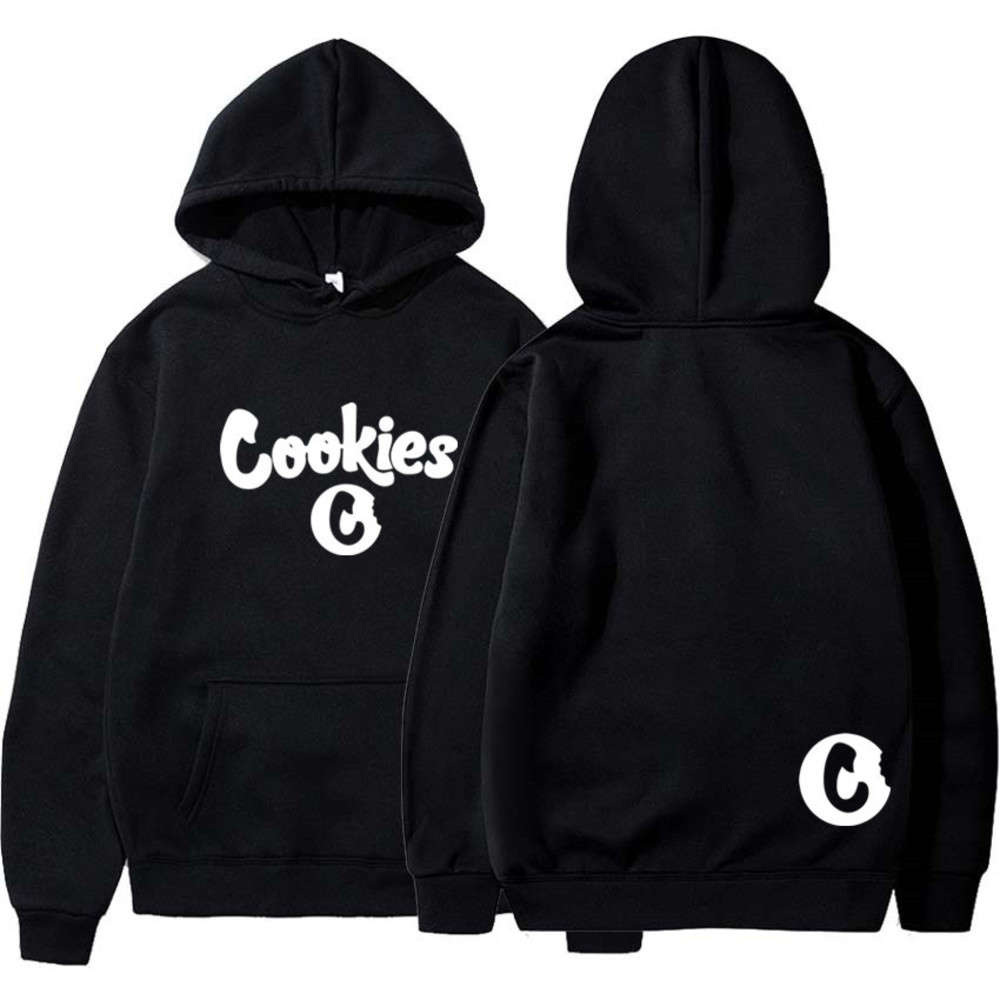 

sweatshirts Chao brand jacquard Plaid Hoodie element cookies letter printed men's sweater, Black
