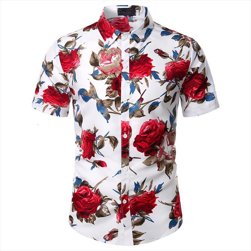 

shirt short sleeve printed sleeved men polos rose design, White;black