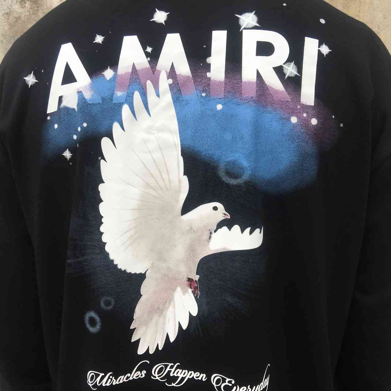 

Amir i amiry peace dove print loose sweater, Black