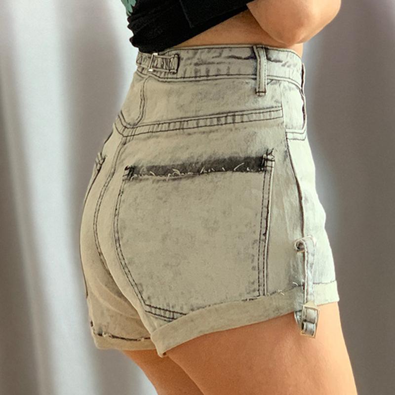 

Women' Jeans High Waist Denim Women Ladies Pants Sexy Shorts Casual Design, Light blue