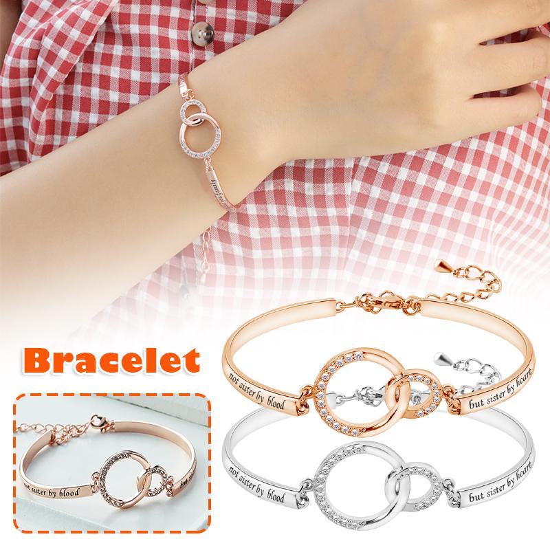 

Bangle Friendship Bracelet Gift For Friend Glitter Alloy Wrist Jewelry Adjustable Length Girls Women NIN668