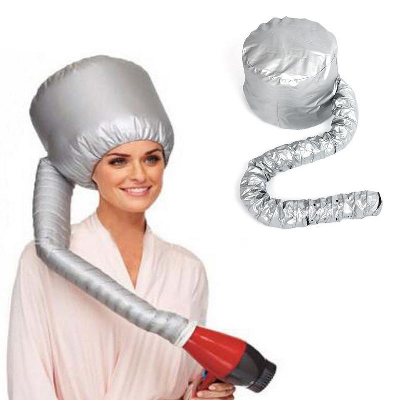 

Sliver Portable Soft Hair Drying Cap Adjustable Womens Blow Quick Dryer Home Hairdressing Salon Supply Accessories Shower Caps