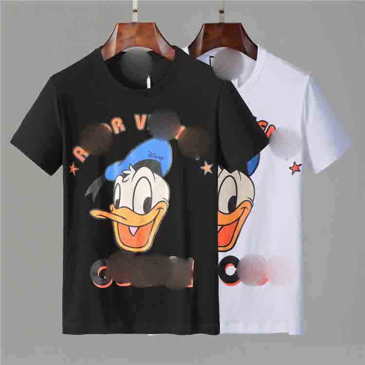 

Fashion Mens Pattern Print T Shirts Black Fashion Men Women High Quality Short Sleeve Tees S-3XL, White;black
