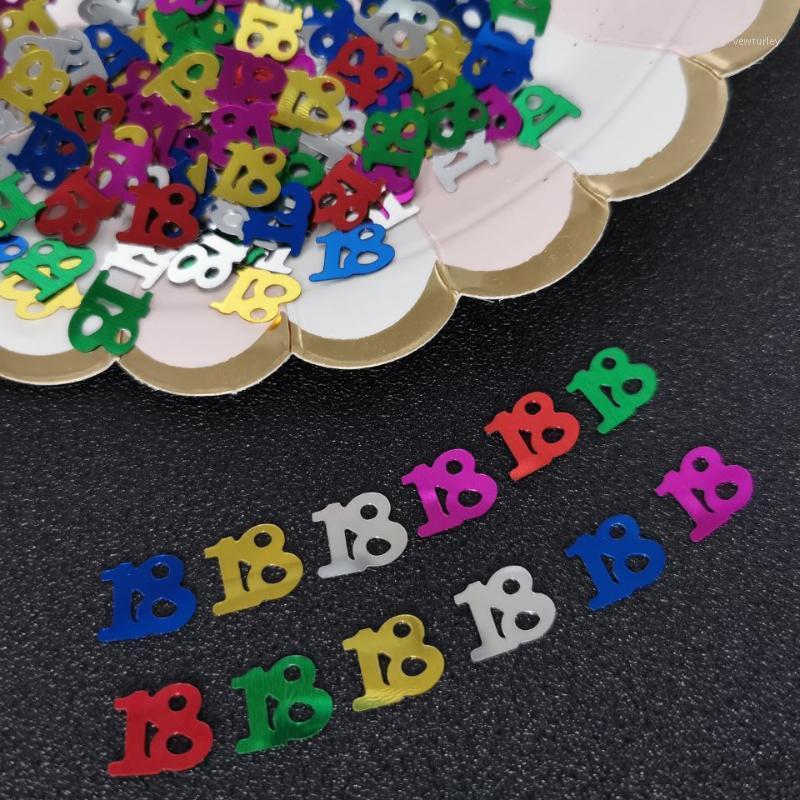 

Party Decoration 15g Number 18 Confetti Sequins 18th Birthday Balloon And Legal Celebrate Anniversary Supplies