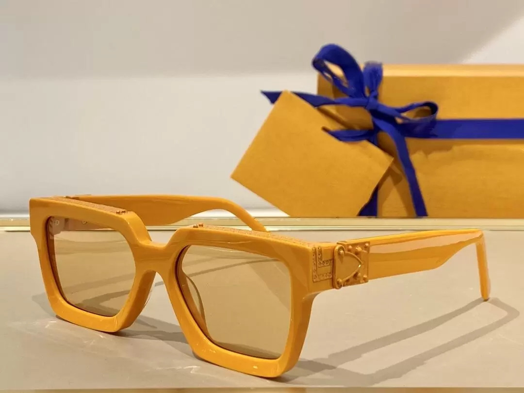 

MILLIONAIRE Sunglasses For Women Summer style 96006 1.1 unisex Shiny Gold Anti-Ultraviolet Retro Plate Plank full frame fashion Eyeglasses Random Box