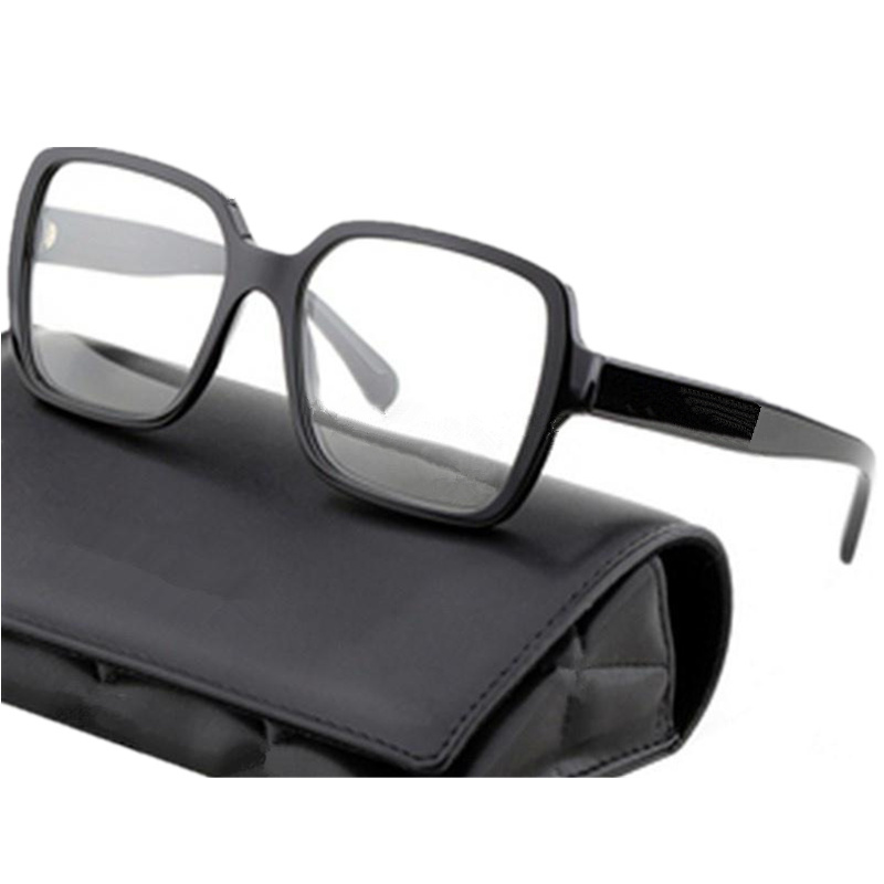 

Fashion Design Sunglasses Frame All-match Women Big-square Anti-Bluelight Plano Glasses Plank Fullrim 56-17-140 for Prescription Myopia Eyewear fullset case